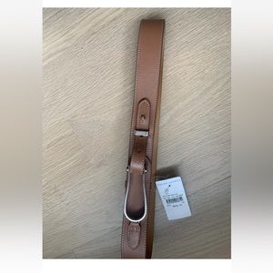 Ralph Lauren Collection 32mm Stirrup Buckle Brown Belt NWT $595 Sz M Brown